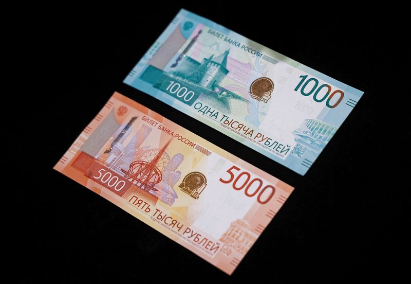 Russian rouble hits one-year lows against major currencies